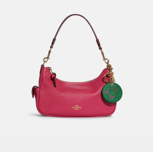 Coach mirror bag charm with Diary Embroidery - Picture 5 of 9